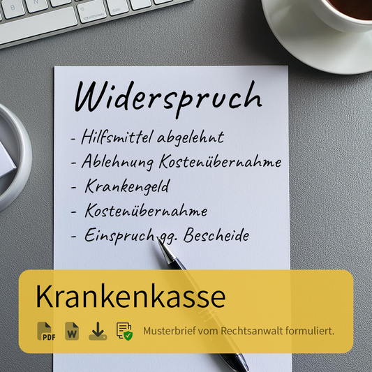 Widerspruch bei der Krankenkasse einlegen